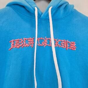 Nike Sportswear Be Nice Club Fleece Pullover Hoodie Blue Mens Large